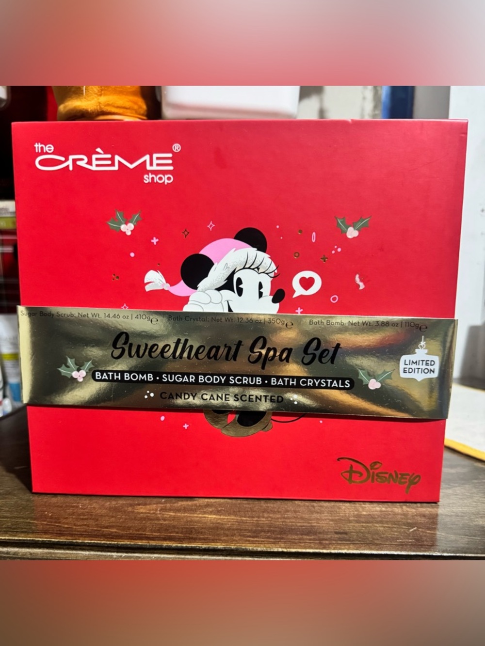 Disney Sweetheart Spa Set - Candy Cane Scented Red